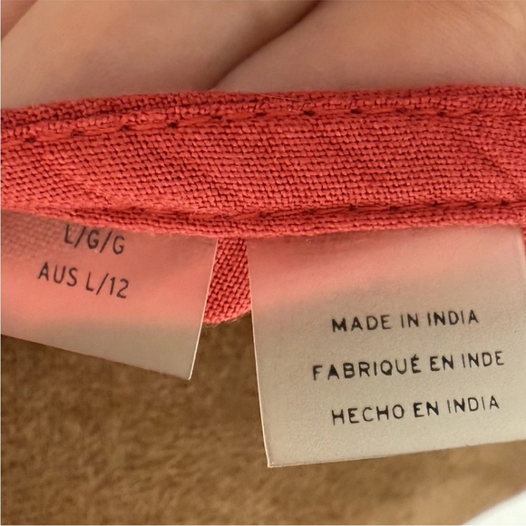 Roxy Smocked V-neck Ruffled Cap Sleeves Dress Junior’s Size L with Pockets - Picture 6 of 13